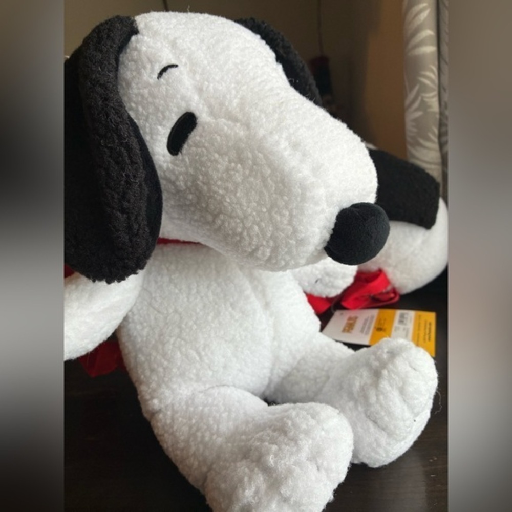 Peanuts White and Black Backpack